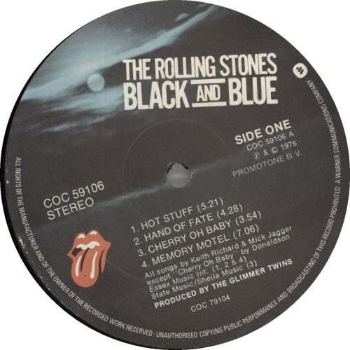 The Rolling Stones Black And Blue - 2nd UK vinyl LP album